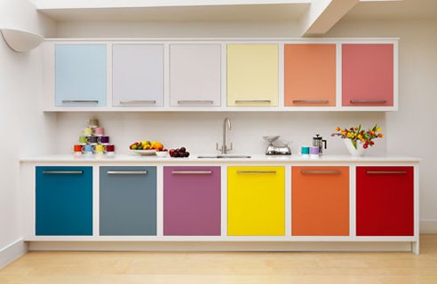 colorful kitchen