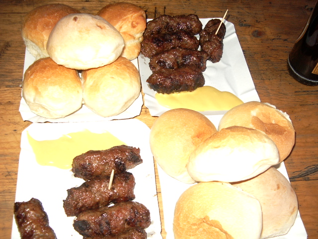 bread and sausages bread and sausages